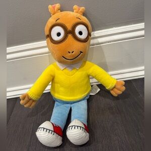 NWOT Arthur Yellow and Blue Character Stuffed Animal Infant Toddler Kids